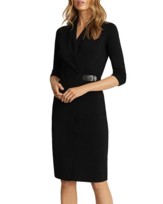 Reiss Luisa Knitted Bodycon Dress In Black | ModeSens